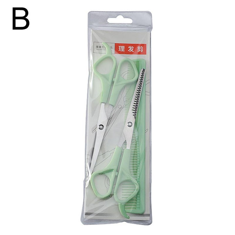 Children's haircut baby hair clipper set, hairdressing scissors, thinning shears, flat shears, three-piece hairdressing set